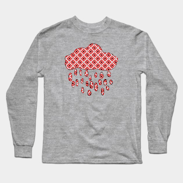 Belarusian pattern. A cloud. Long Sleeve T-Shirt by Sitenkova